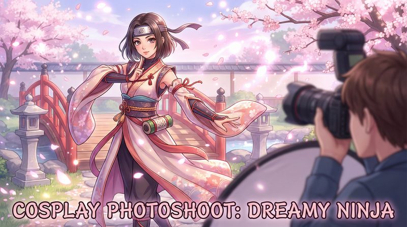 糖心vlog cosplay视频 - 樱花忍者写真